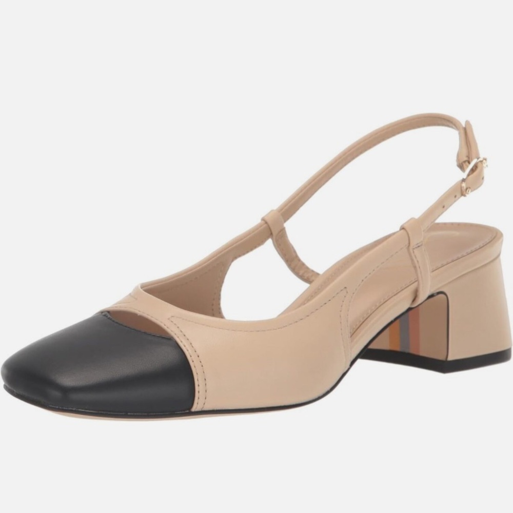 Sam Edelman Tarra Sand / Black Pumps Women's Summer Women's 10